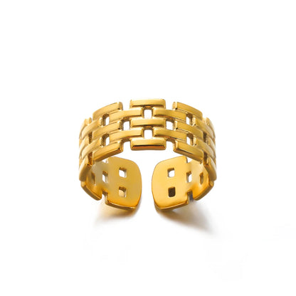 Gold Stainless Steel Couple Rings