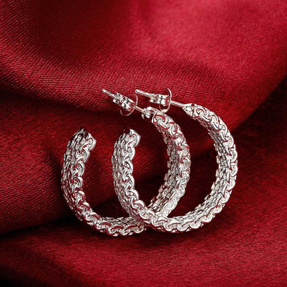 Silver Charm Earrings