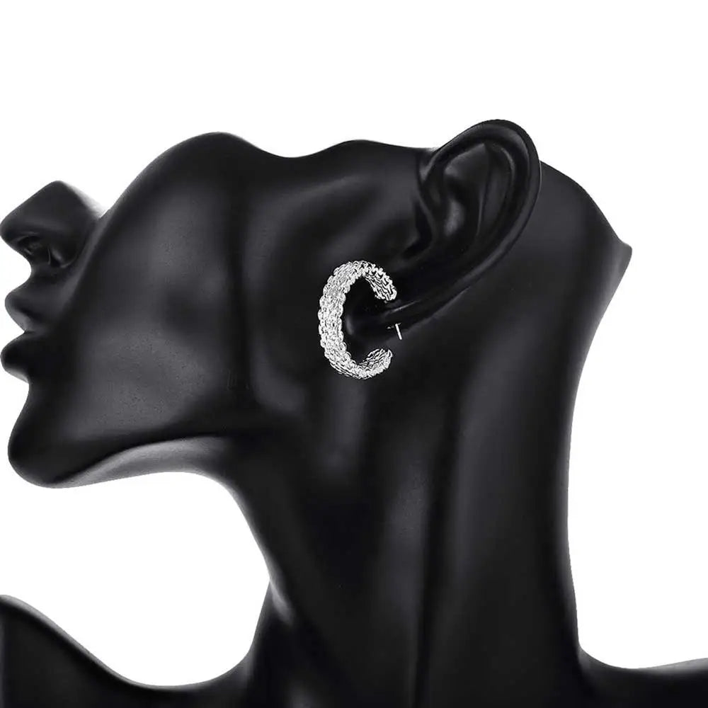 Silver Charm Earrings