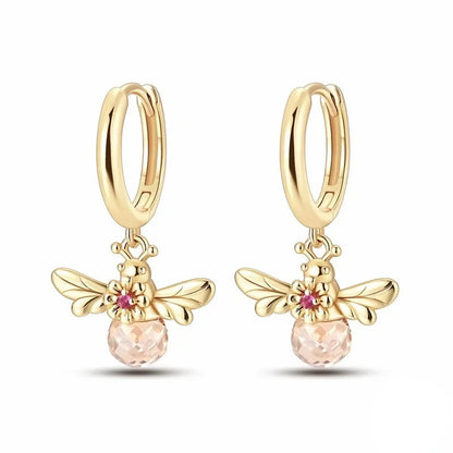 Pearl Bee Moon Earrings