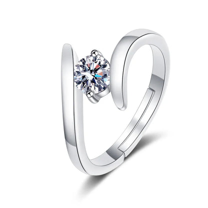 Sterling Silver Zircon Ring