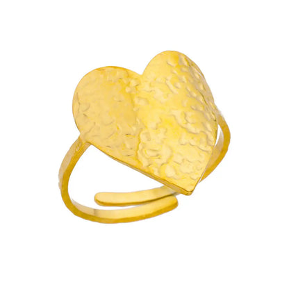 Gold Stainless Steel Couple Rings