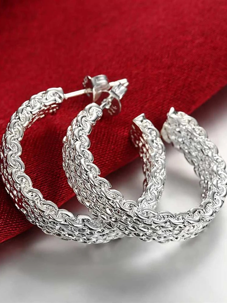 Silver Charm Earrings