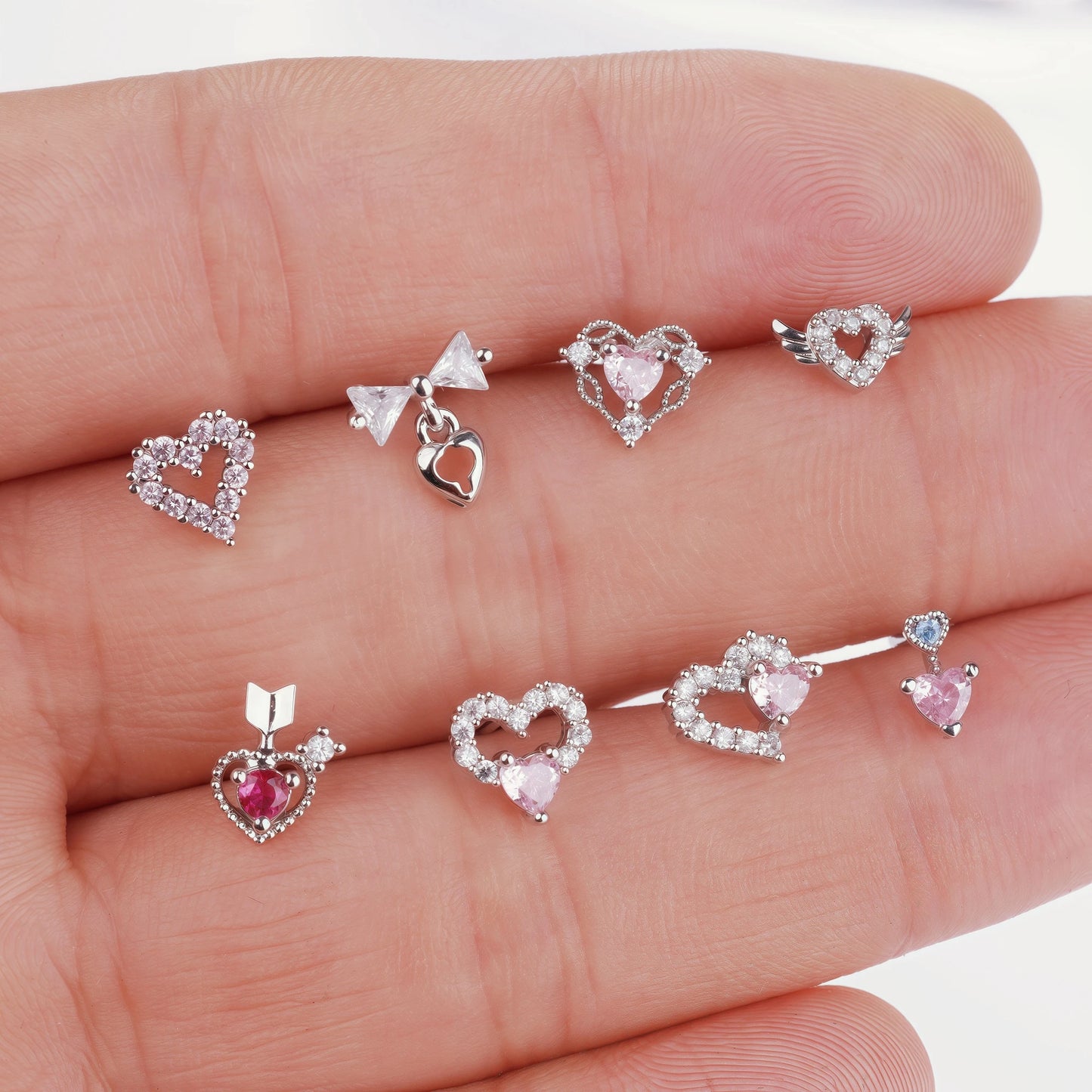Heart L Shape Nose Ring
