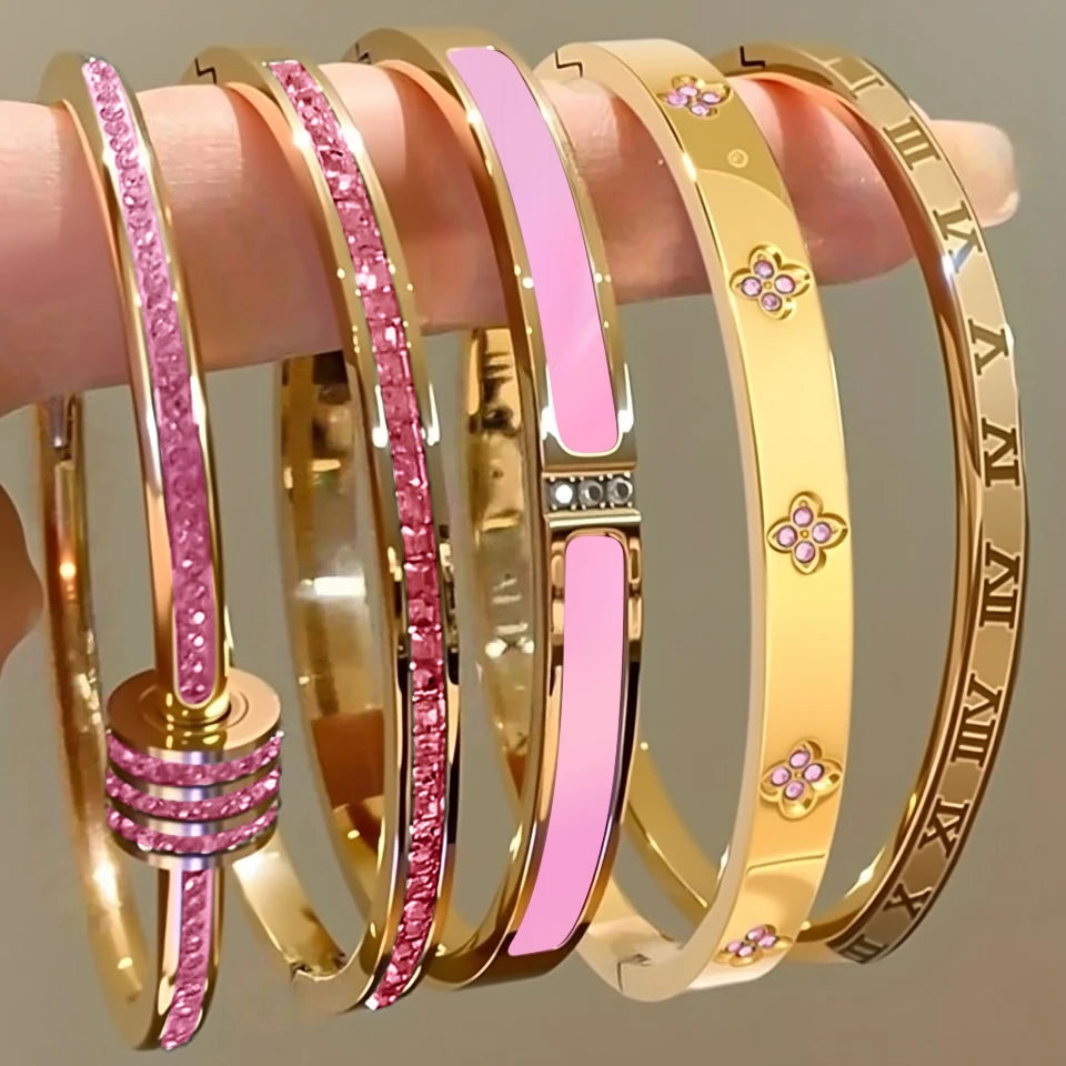 Stackable Zirconia Bangle Set