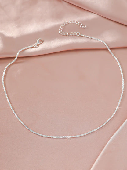 Silver Choker Necklace