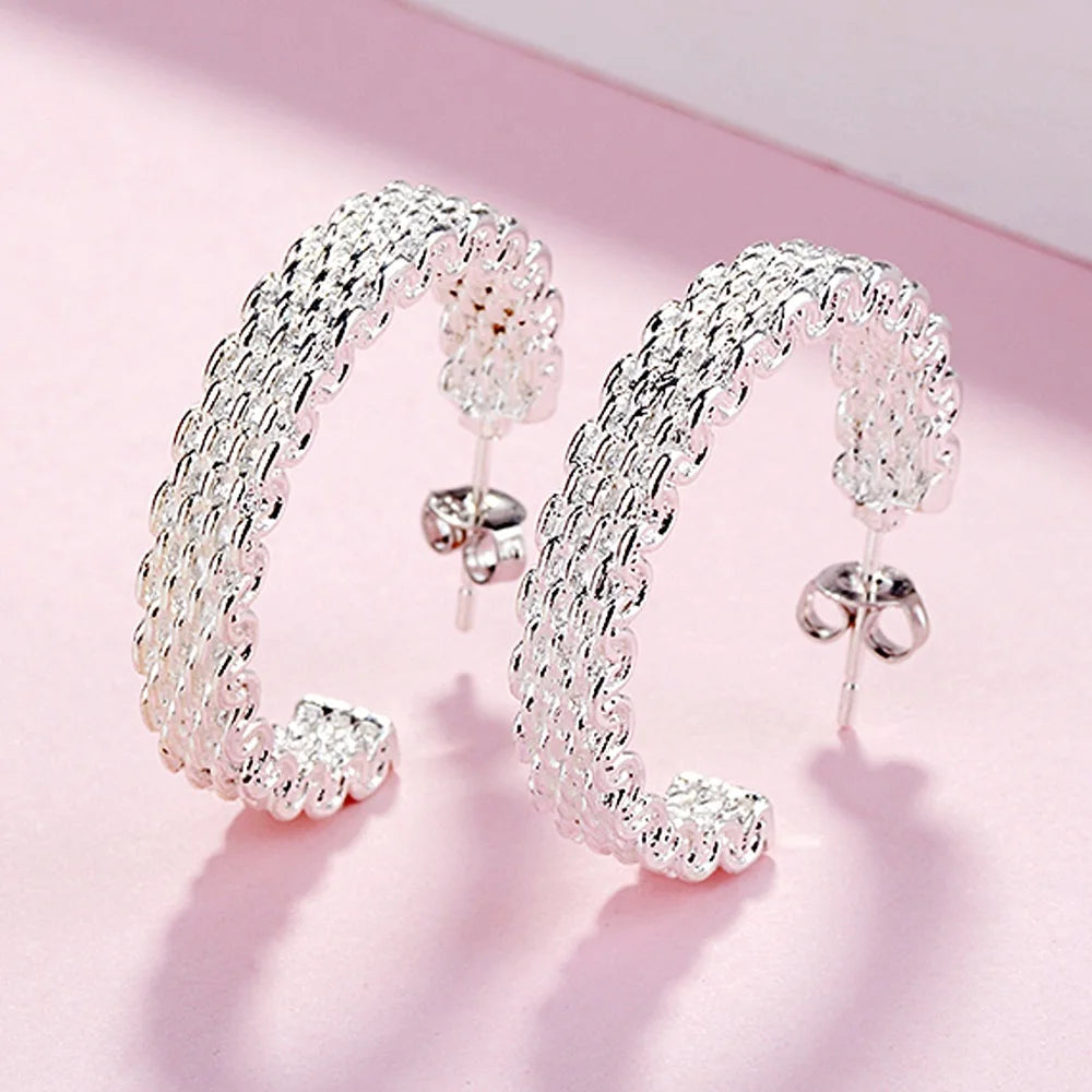 Silver Charm Earrings