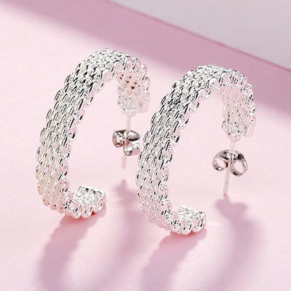 Silver Charm Earrings