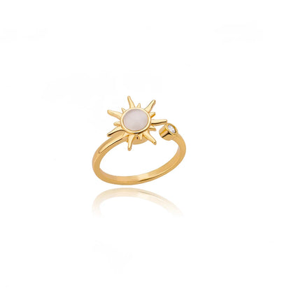 Gold Stainless Steel Couple Rings