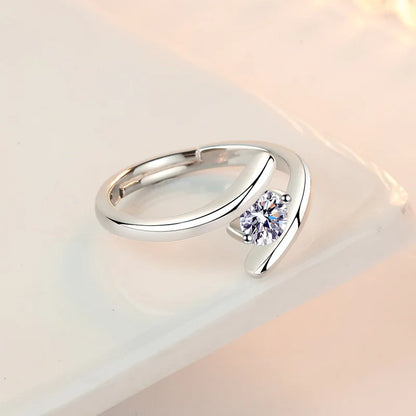 Sterling Silver Zircon Ring