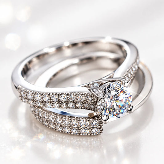 Vintage Wedding Ring Set