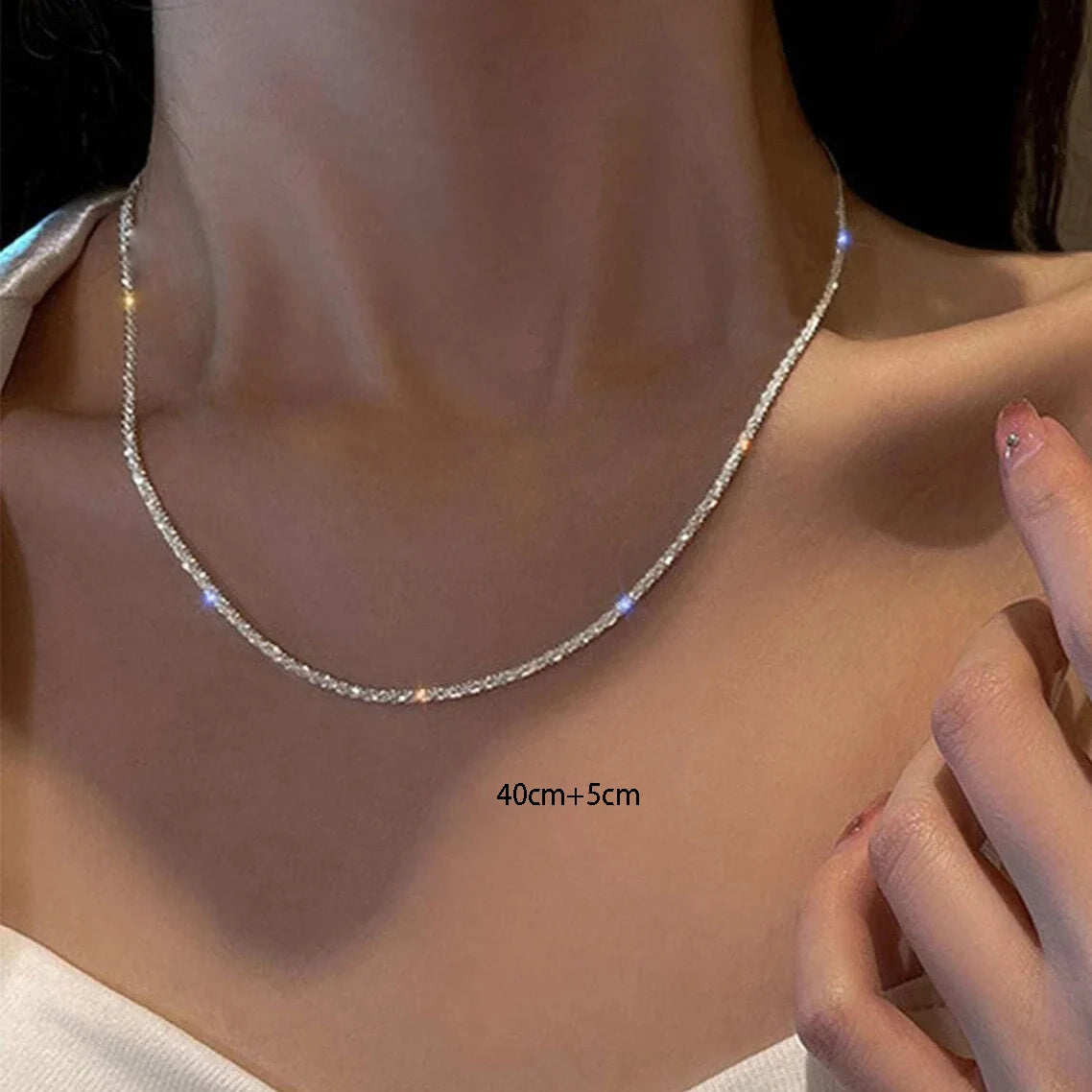 Silver Choker Necklace