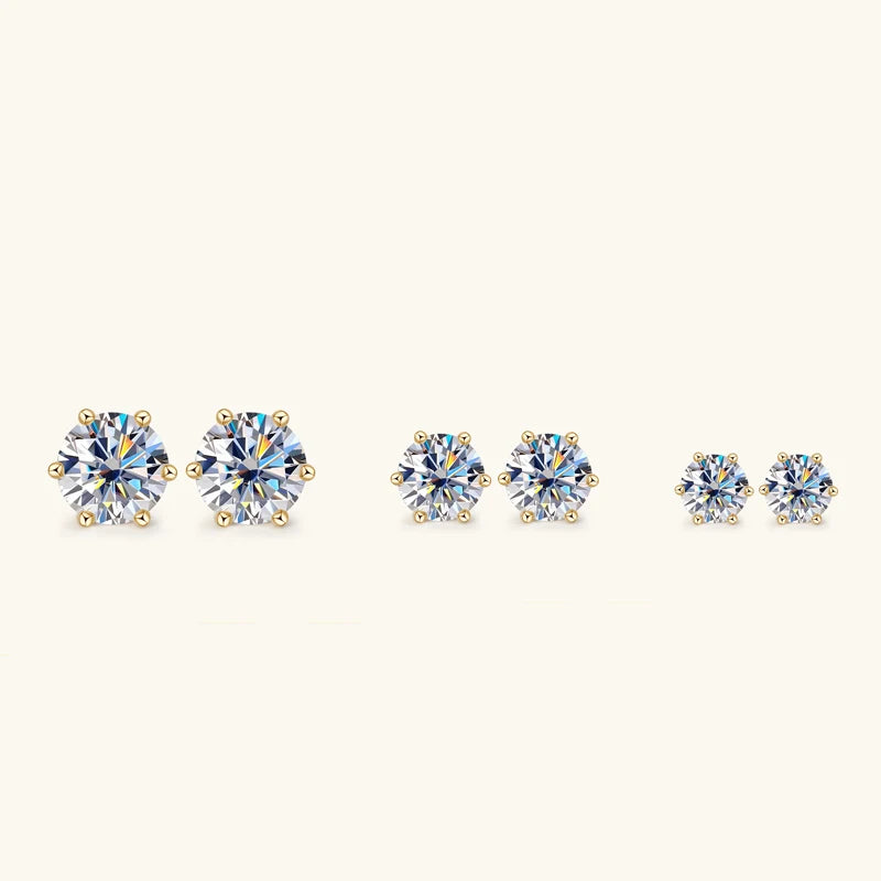 Luxury Silver Stud Earrings