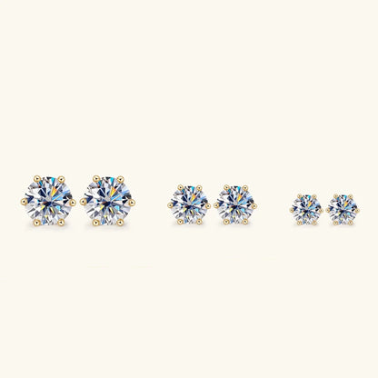 Luxury Silver Stud Earrings