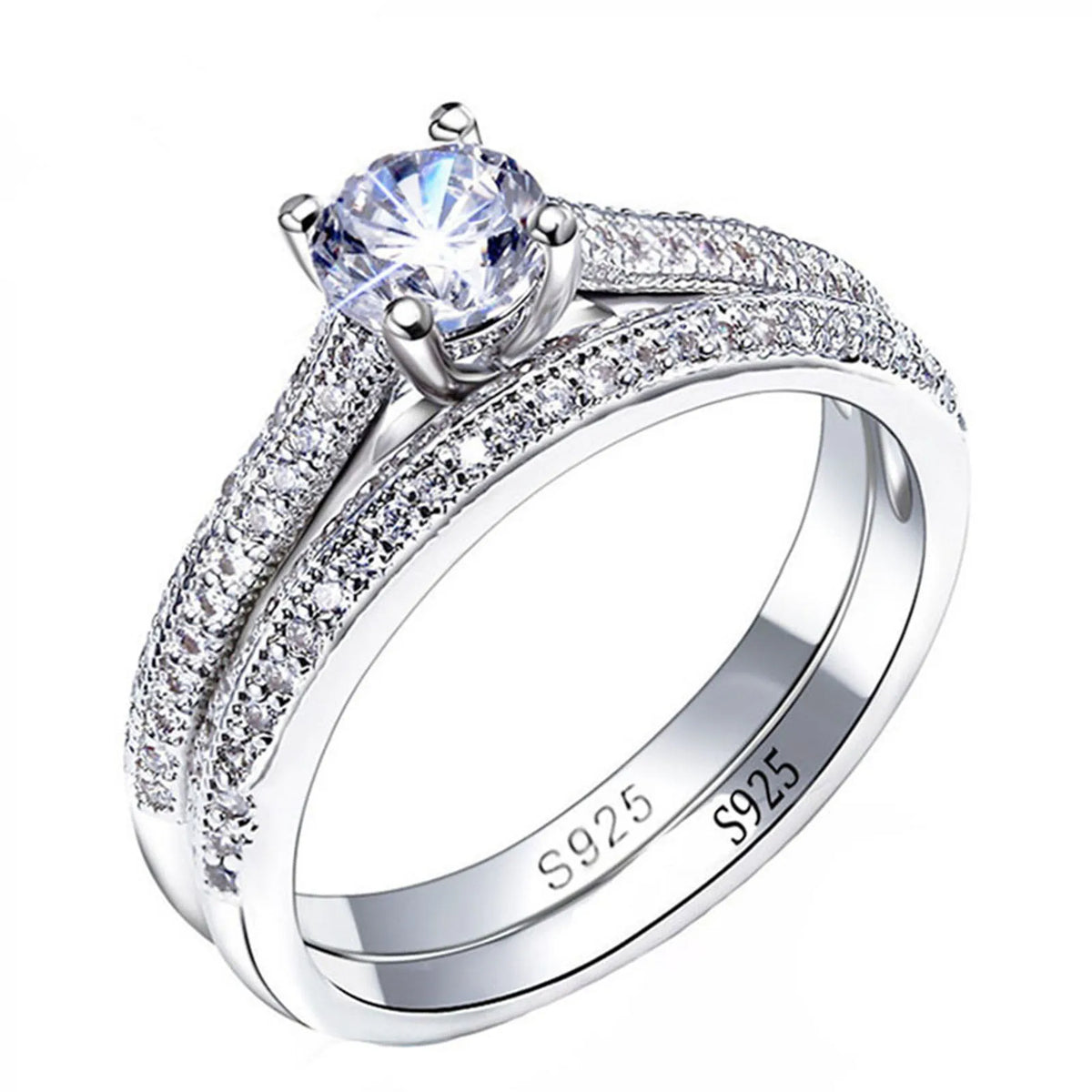Vintage Wedding Ring Set