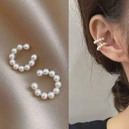 Rhinestone Ear Cuff Earrings