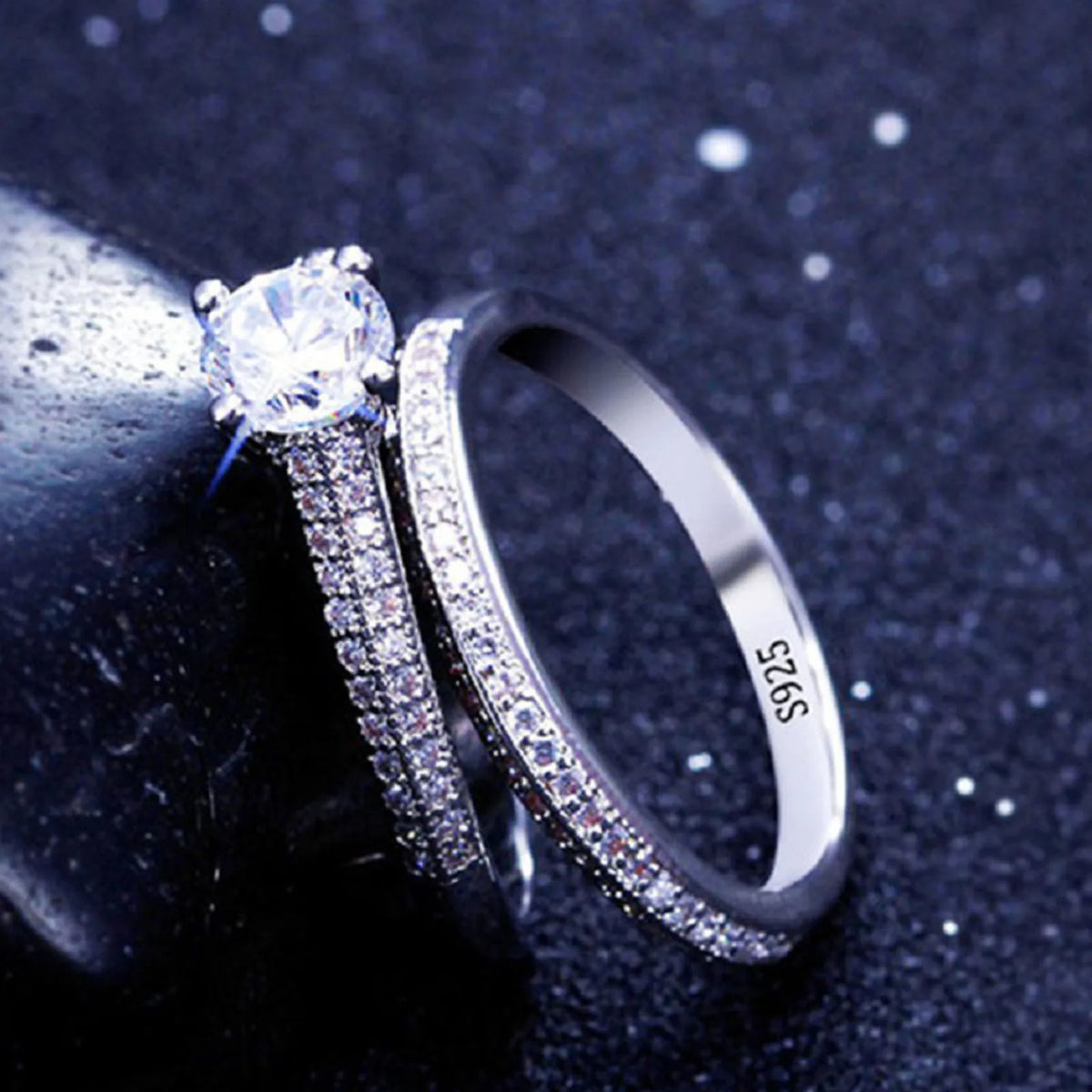 Vintage Wedding Ring Set