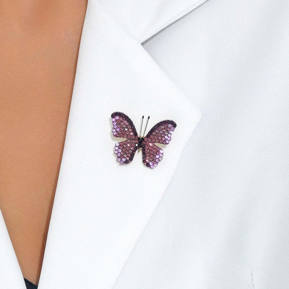 Sparkling Butterfly Brooch