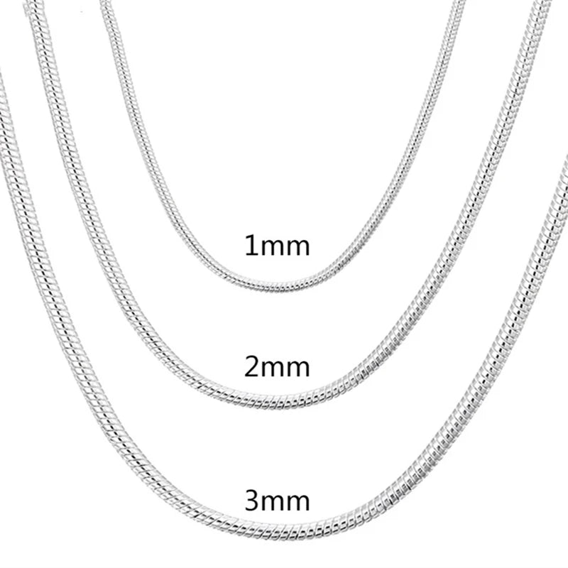 Silver Snake Chain Necklace