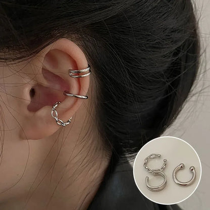 Rhinestone Ear Cuff Earrings