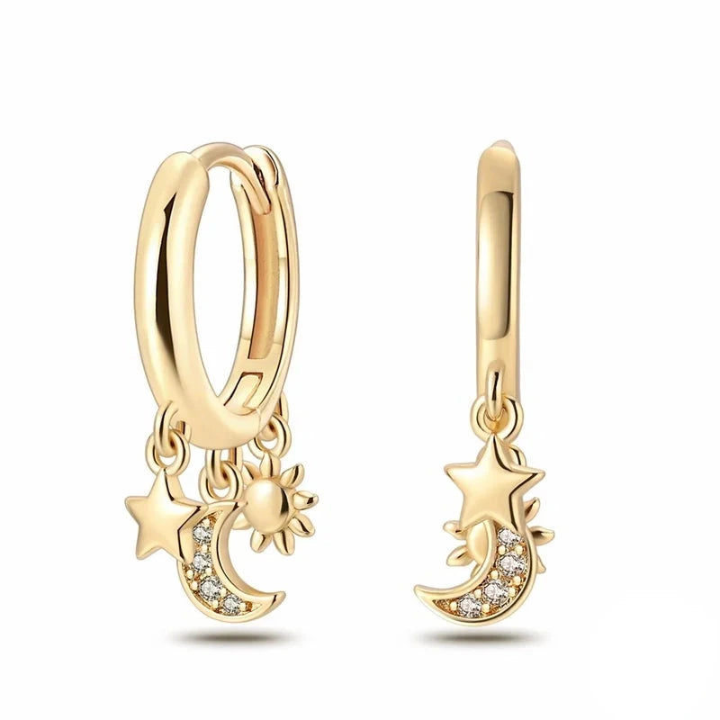 Pearl Bee Moon Earrings