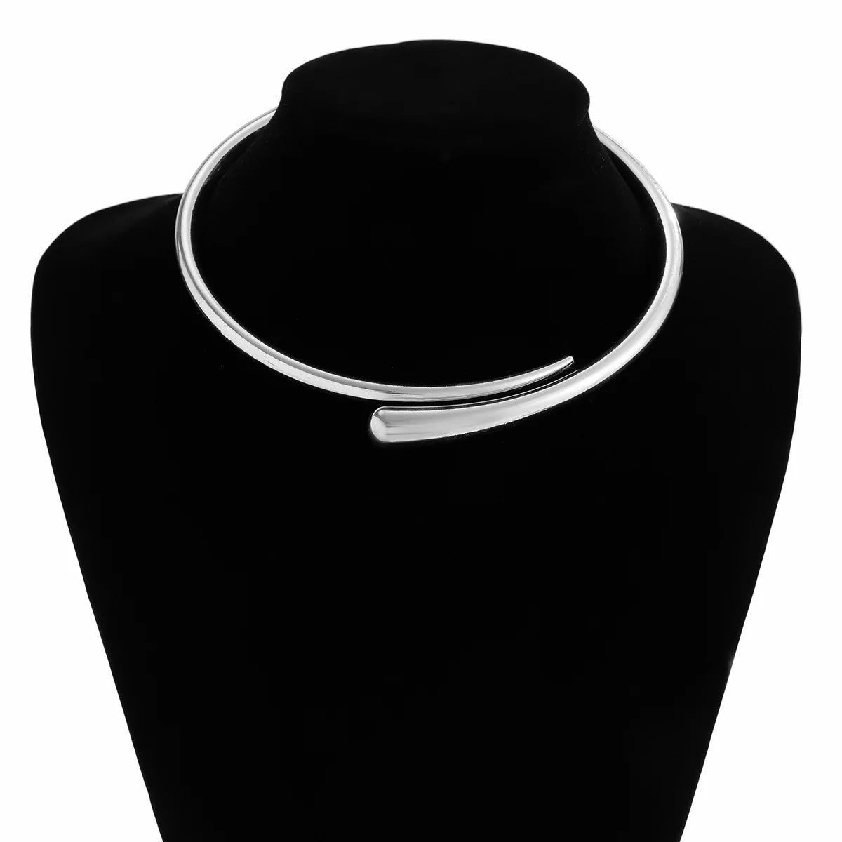 Steampunk Gold Torque Choker Necklace
