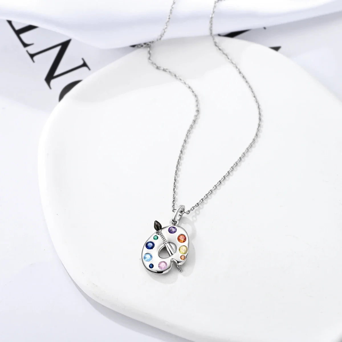 Sweet Elegance Silver Charm Necklace