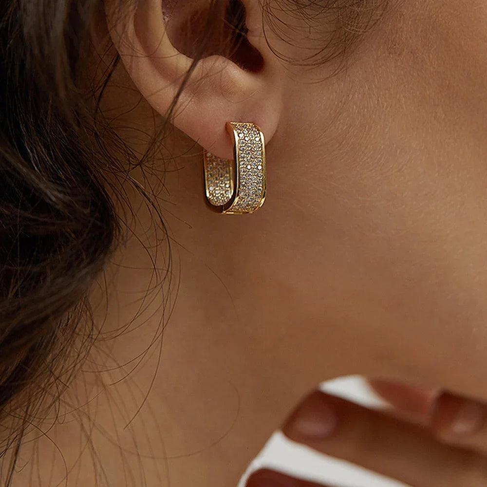 Sparkling Stud Earrings