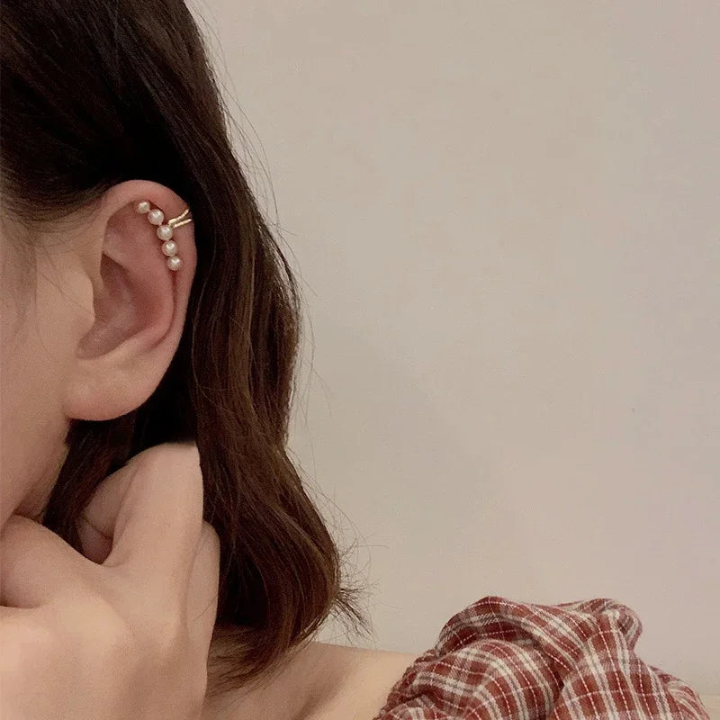 Rhinestone Ear Cuff Earrings