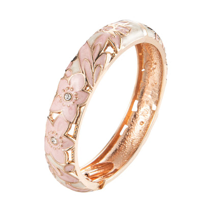 Enamel Cloisonné Gold Bangle Set