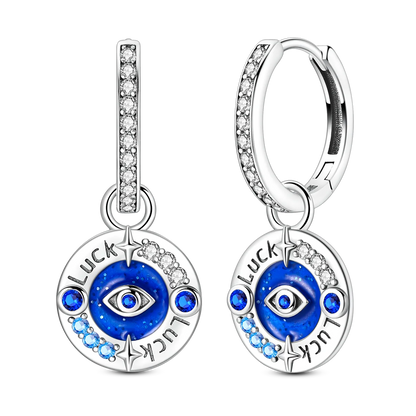 Blue Butterfly Silver Earrings