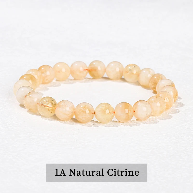 Natural Crystal Healing Bead Bracelet