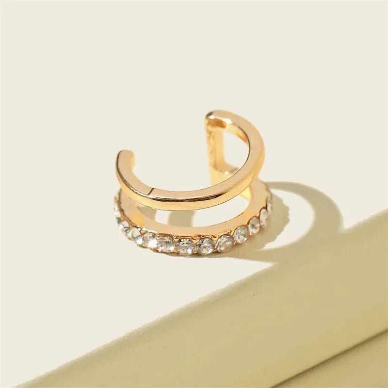 Rhinestone Ear Cuff Earrings