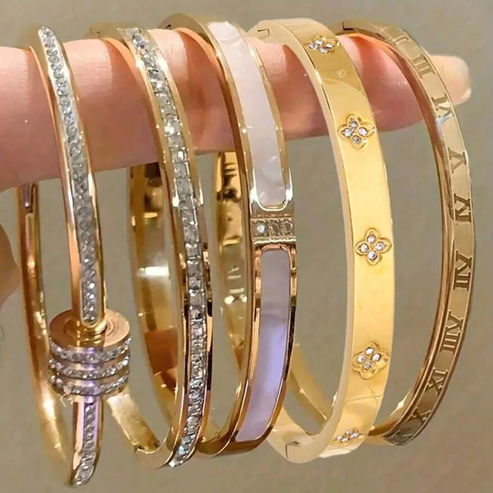 Stackable Zirconia Bangle Set