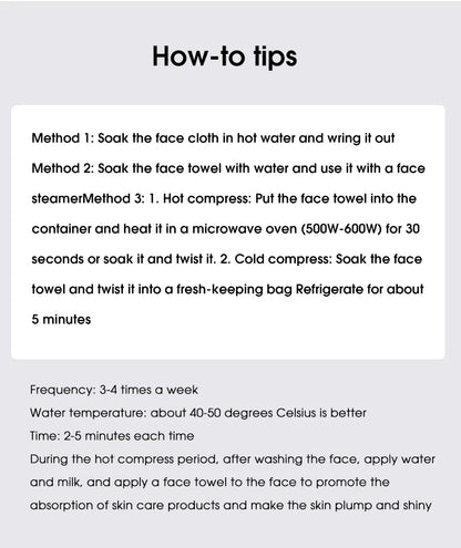Reusable Facial Steam Towel