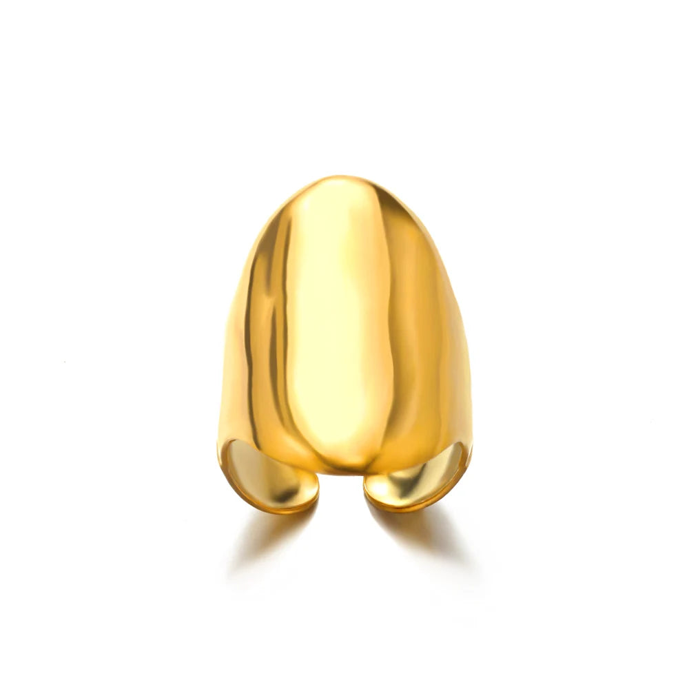 Gold Stainless Steel Couple Rings