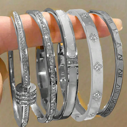 Stackable Zirconia Bangle Set