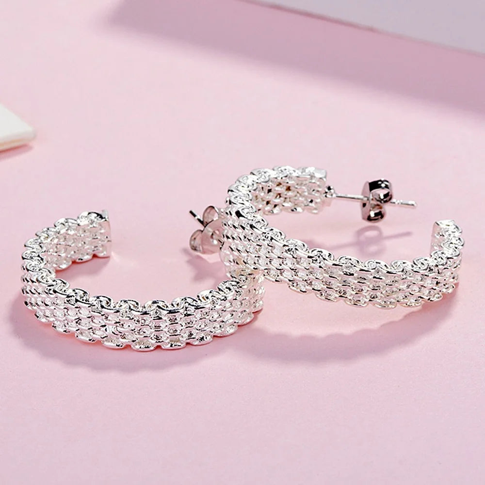 Silver Charm Earrings