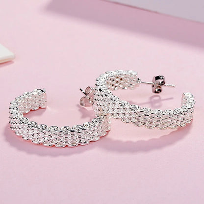 Silver Charm Earrings
