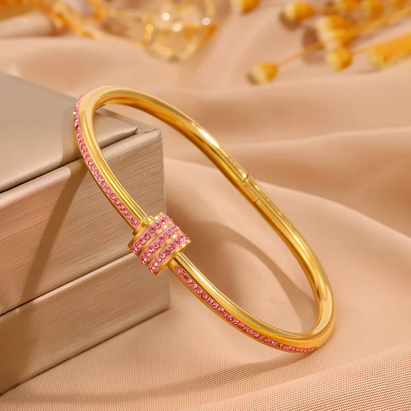 Stackable Zirconia Bangle Set