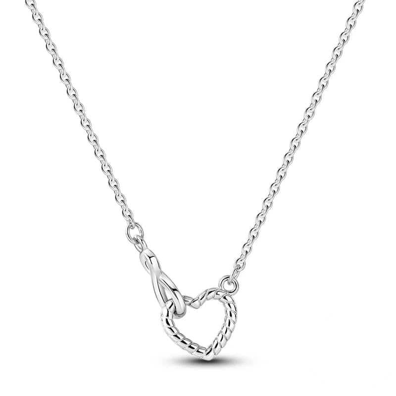 Sweet Elegance Silver Charm Necklace