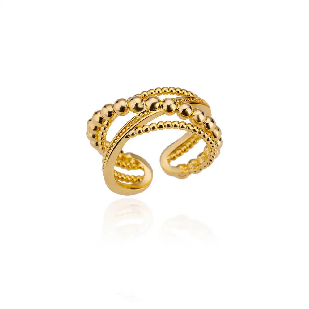 Gold Stainless Steel Couple Rings