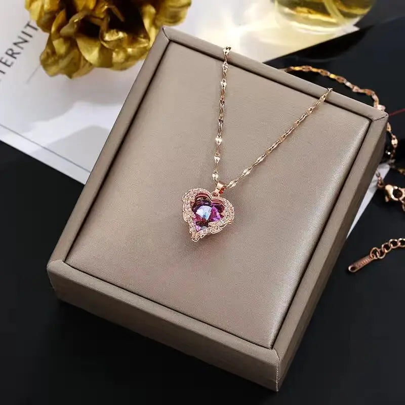 Crystal Heart Necklace