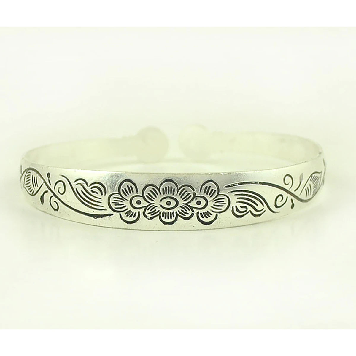 Vintage Tibetan Silver Cuff Bracelet