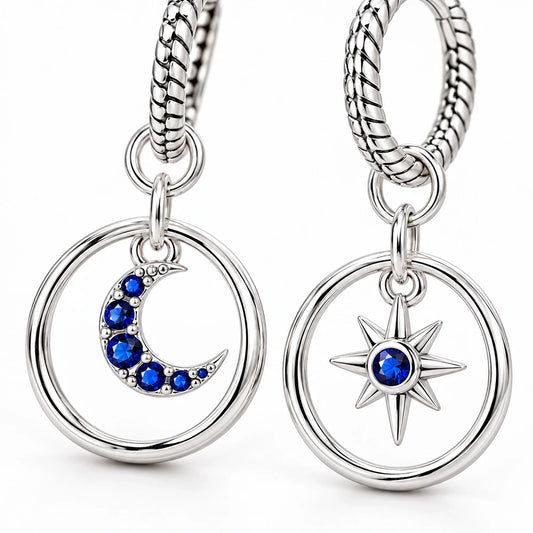 Blue Butterfly Silver Earrings