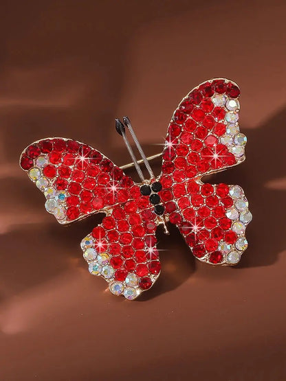 Sparkling Butterfly Brooch