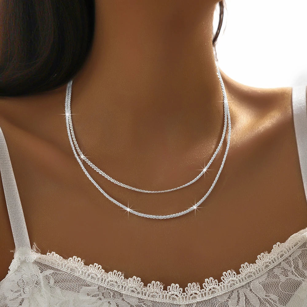 Silver Choker Necklace
