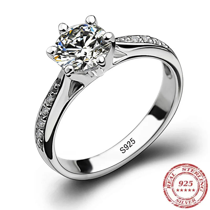 Sterling Silver Solitaire Ring