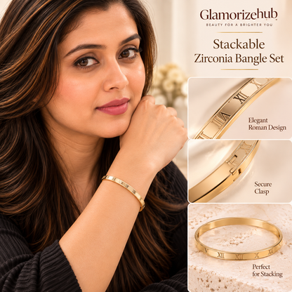 Stackable Zirconia Bangle Set