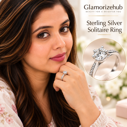 Sterling Silver Solitaire Ring